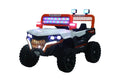 Buggy Électrique Enfant 12V  – Double Moteur, LED & MP3 – De 2 à 5 Ans - Blanc