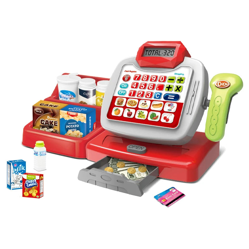 Caisse Enregistreuse Enfant Rose avec Accessoires – Jeu de Marchande