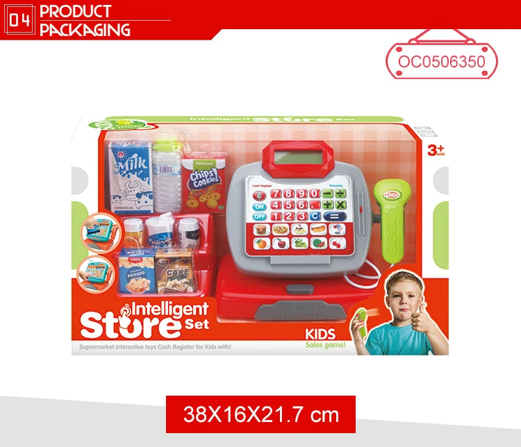 Caisse Enregistreuse Enfant Rose avec Accessoires – Jeu de Marchande