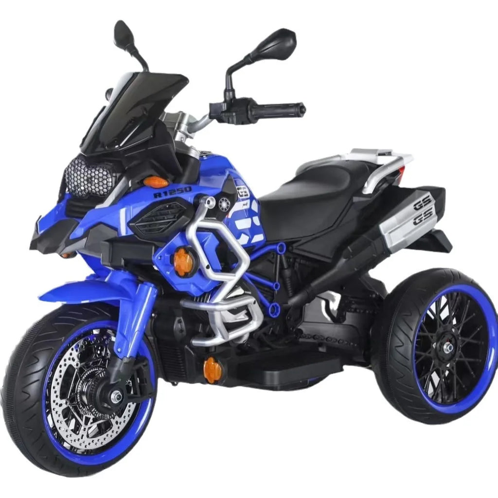 Moto Électrique Enfant 3 Roues 12V – Style GS1200 Aventure - Bleu