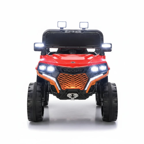 Buggy Électrique Enfant 12V  – Double Moteur, LED & MP3 – De 2 à 5 Ans - Rouge