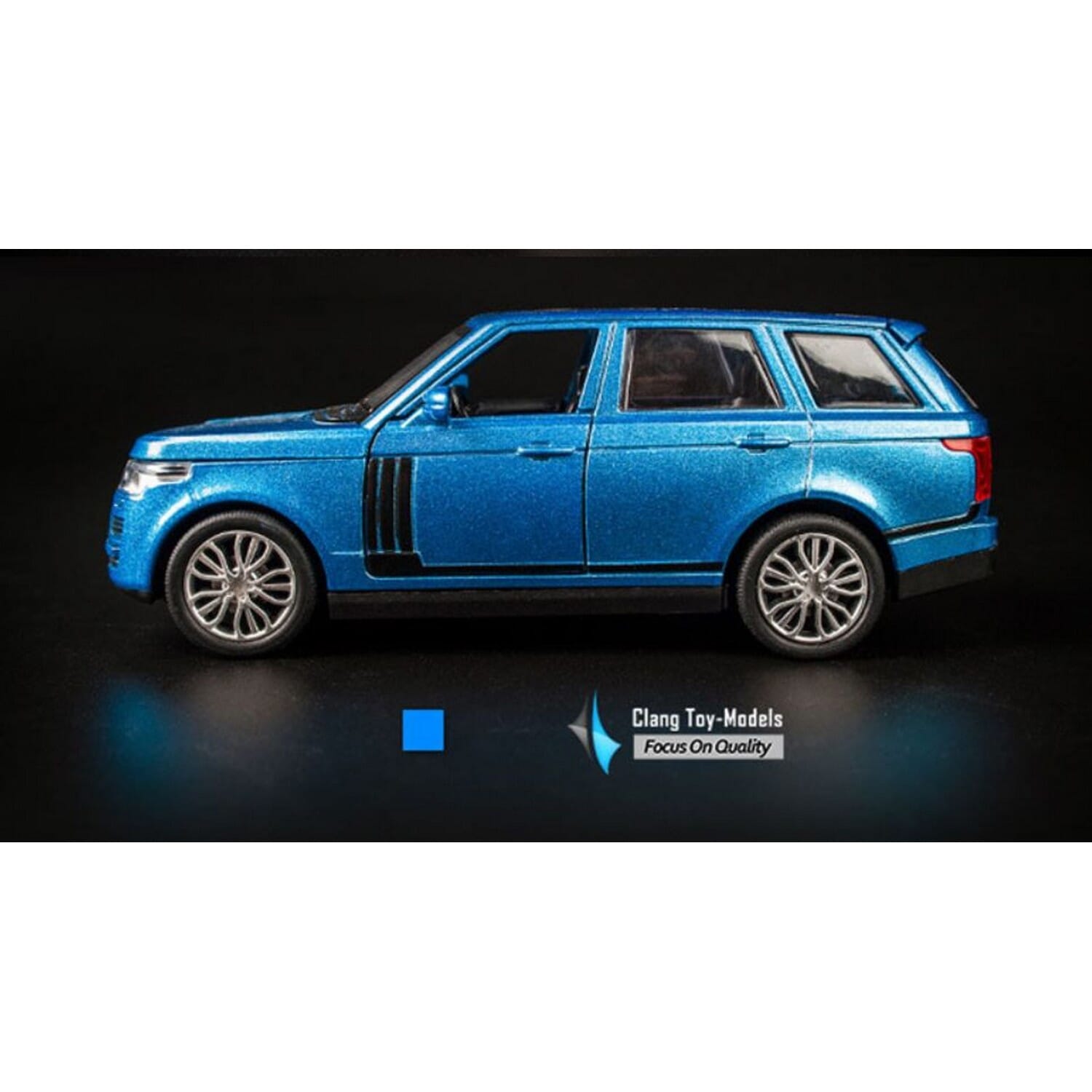 TK Union Group Range Rover voiture en métal 1:32 lumière/son ouverture portes/capot/coffre bleu (49316)