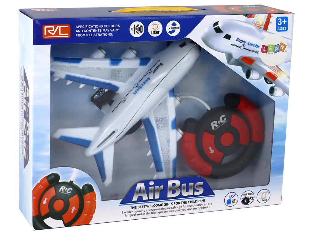 Avion RC “Aerobus” – Télécommandé, Lumières & Sons