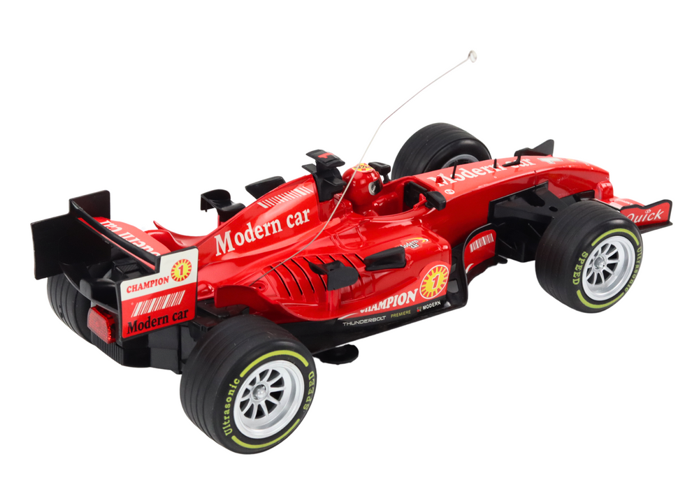Voiture de course sportive avec sons rouges à l'échelle 1:12