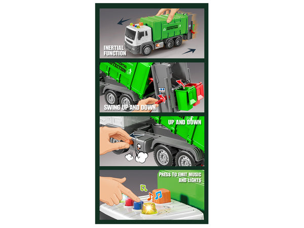 Camion Poubelle 1:16 – Tri Sélectif – Friction & Sons