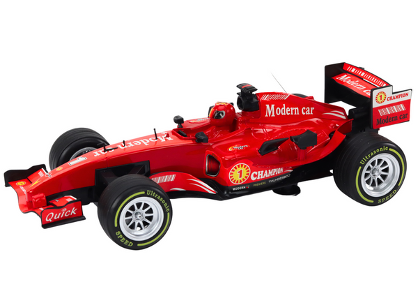 Voiture de course sportive avec sons rouges à l'échelle 1:12