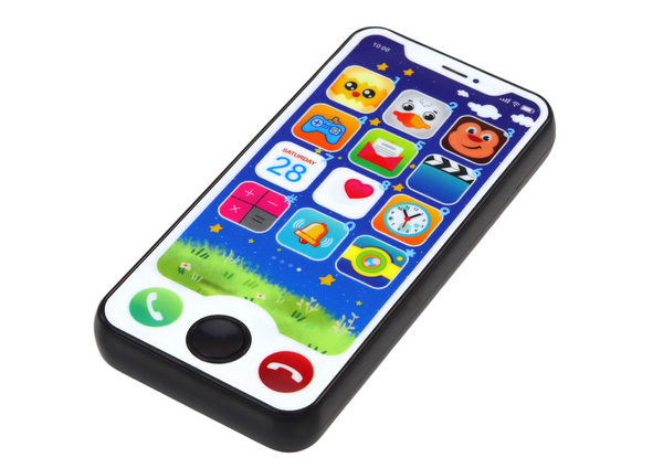 Lean Toys Early Education Baby Toy set featuring a toy phone, remote control, and keys