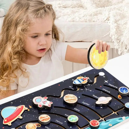 Modèle du Système Solaire en Bois