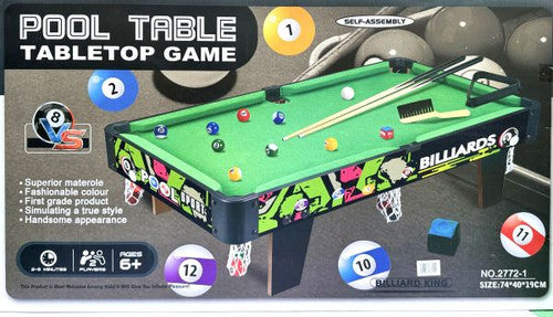 Pool table tabletop pool game