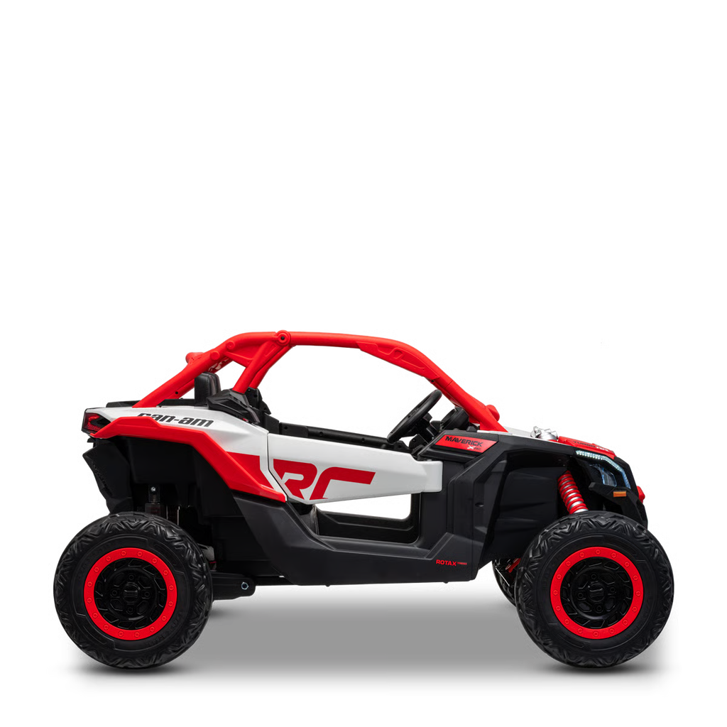 Buggy Électrique Enfant 24V Style Tout-Terrain – Rouge, 2 Places, Télécommande Parentale & Phares LED