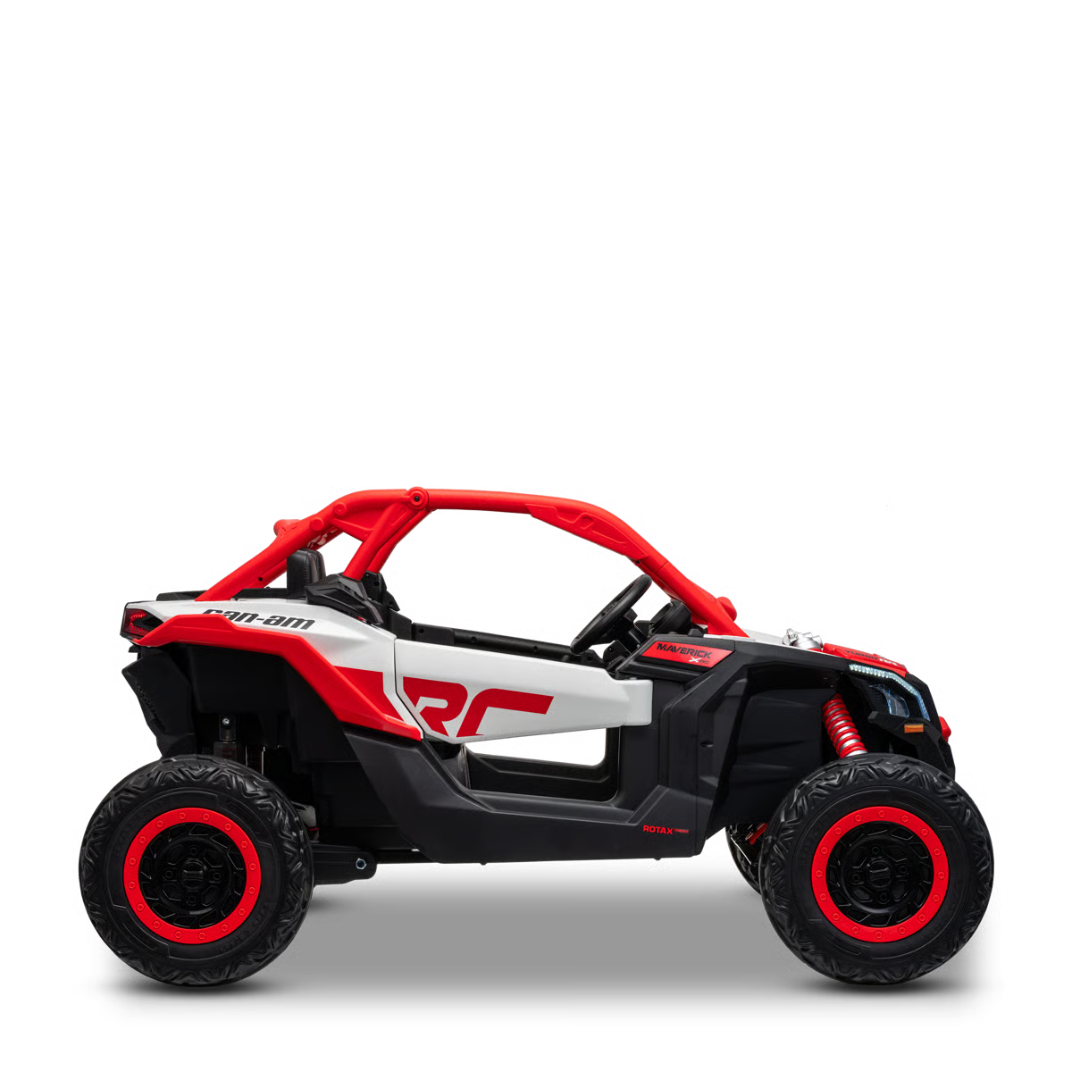 Buggy Électrique Enfant 24V Style Tout-Terrain – Rouge, 2 Places, Télécommande Parentale & Phares LED