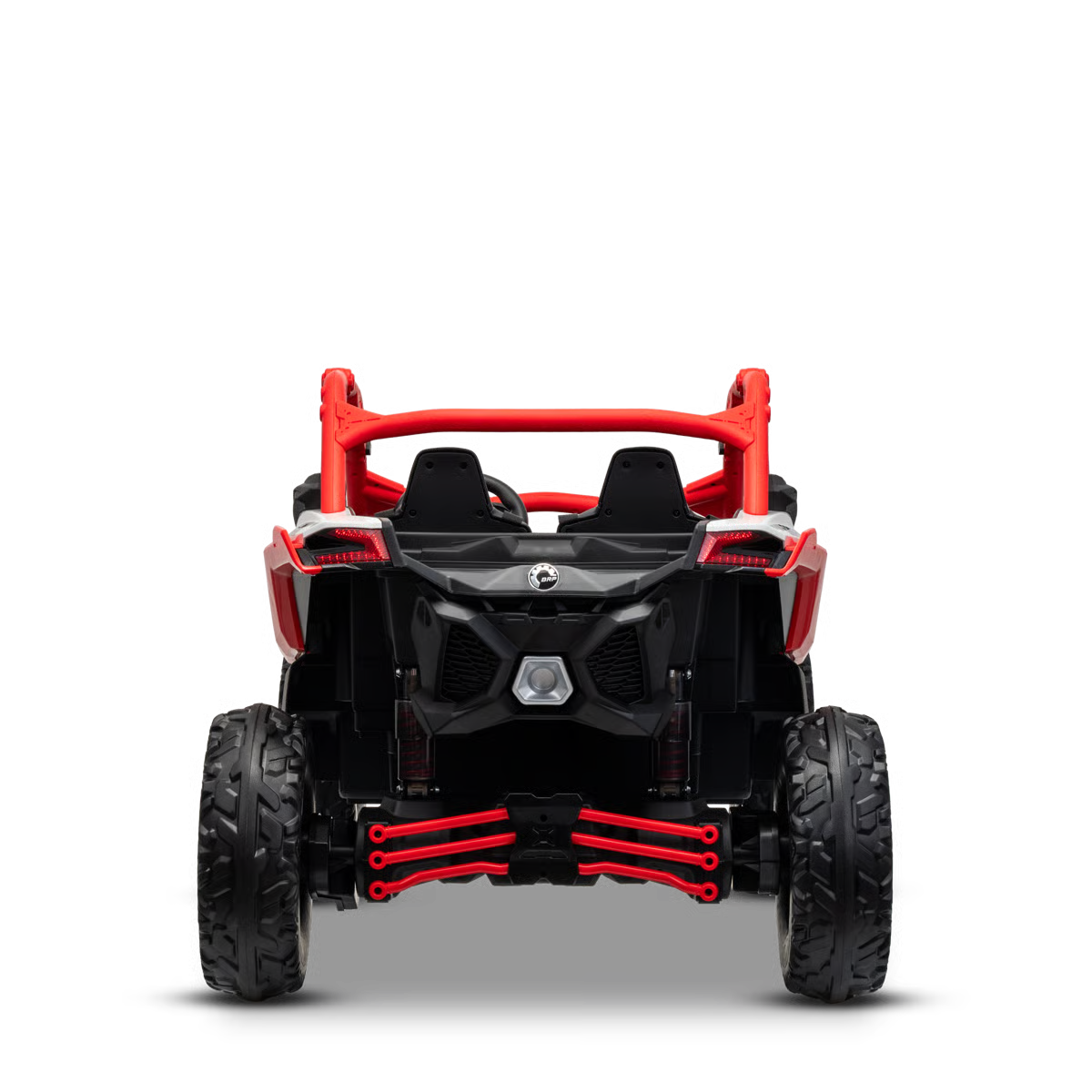 Buggy Électrique Enfant 24V Style Tout-Terrain – Rouge, 2 Places, Télécommande Parentale & Phares LED