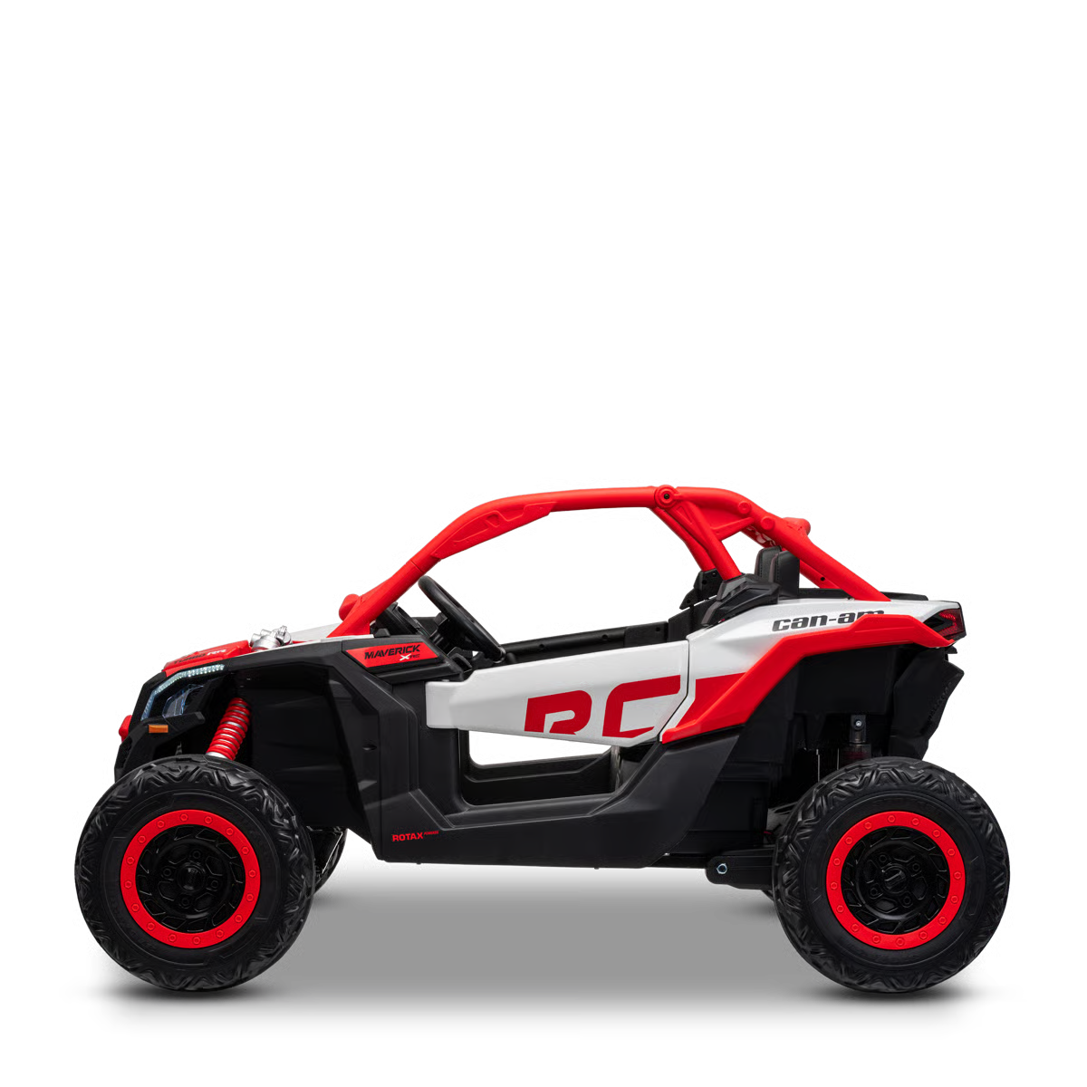 Buggy Électrique Enfant 24V Style Tout-Terrain – Rouge, 2 Places, Télécommande Parentale & Phares LED