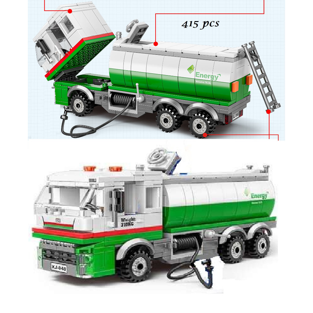 BBlock City Series Tanker Truck building block set