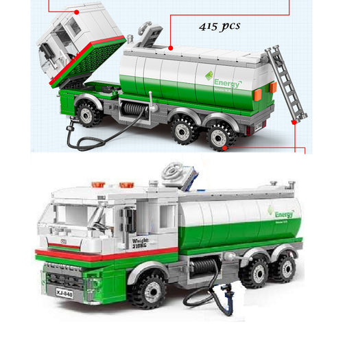 BBlock City Series Tanker Truck building block set