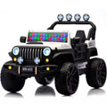 Jeep 4x4 2 Places 12V pour Enfants – 4 Moteurs, Télécommande | 1 à 10 Ans - Blanc