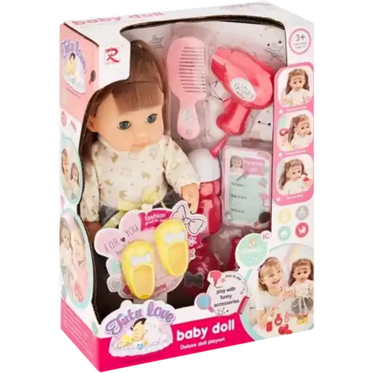 Coffret Poupée à Coiffer Tutu Love avec Accessoires et Son