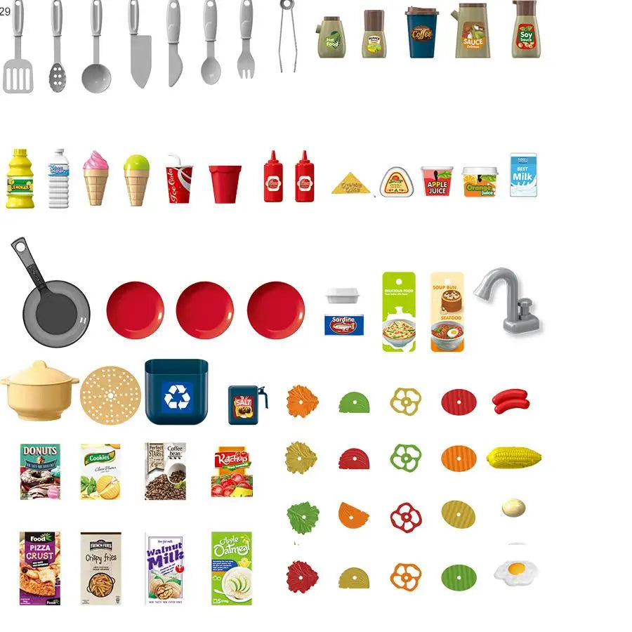 Cuisine Moderne pour Enfants – 92 Accessoires • Eau Réelle • Lumières & Sons