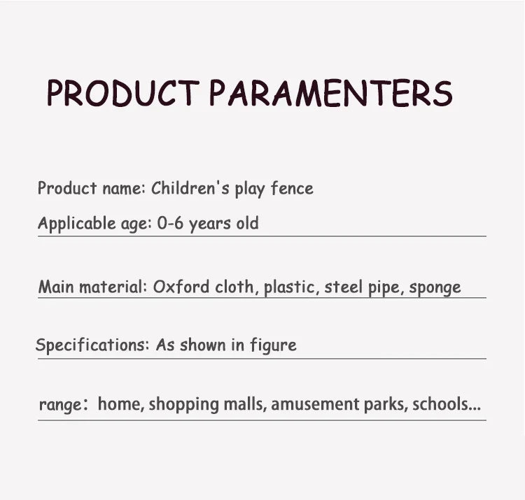 Grand Parc Bébé XXL – Aire de Jeux Sécurisée