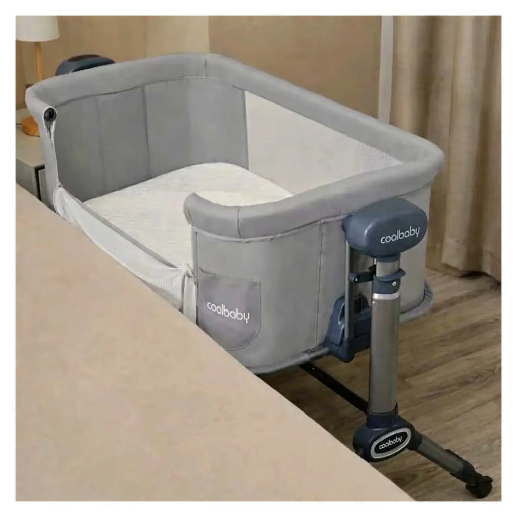 Berceau Cododo Électrique 3 en 1 Coolbaby – Dès la Naissance, Hauteur Réglable et Moustiquaire