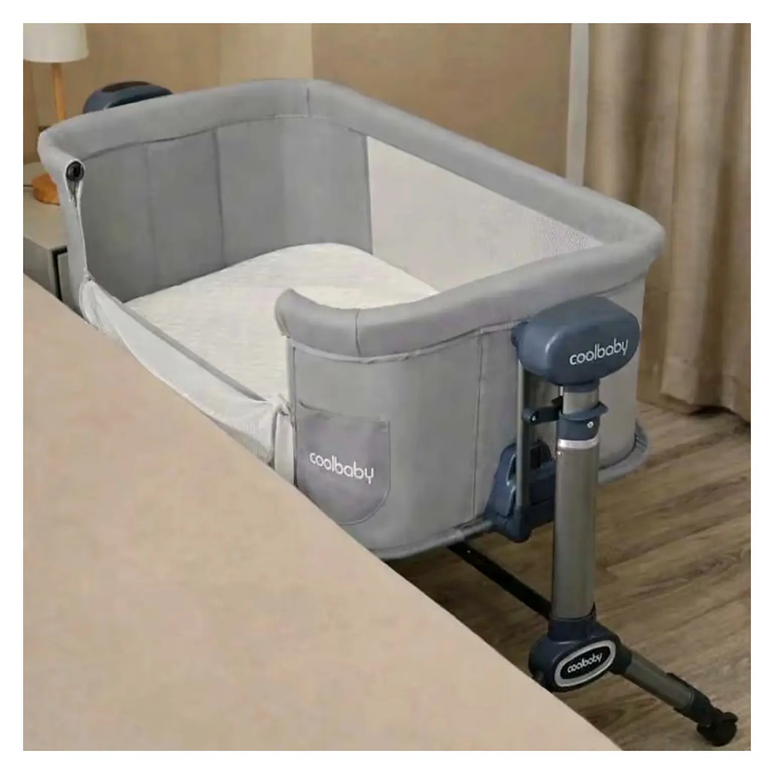 Berceau Cododo Électrique 3 en 1 Coolbaby – Dès la Naissance, Hauteur Réglable et Moustiquaire
