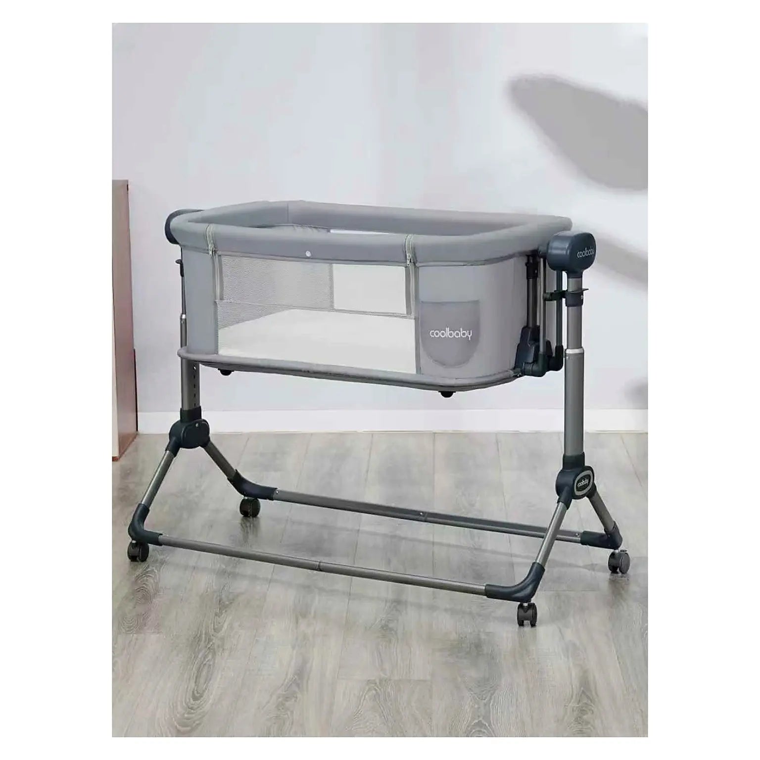 Berceau Cododo Électrique 3 en 1 Coolbaby – Dès la Naissance, Hauteur Réglable et Moustiquaire