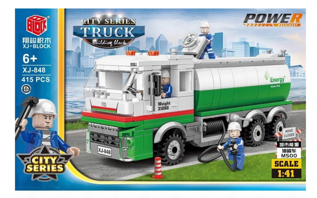 BBlock City Series Tanker Truck building block set