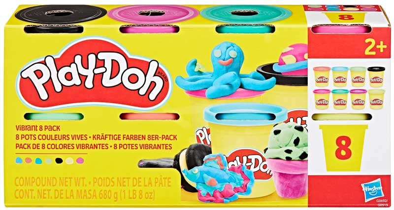 Play-Doh Vibrant Pack de 8