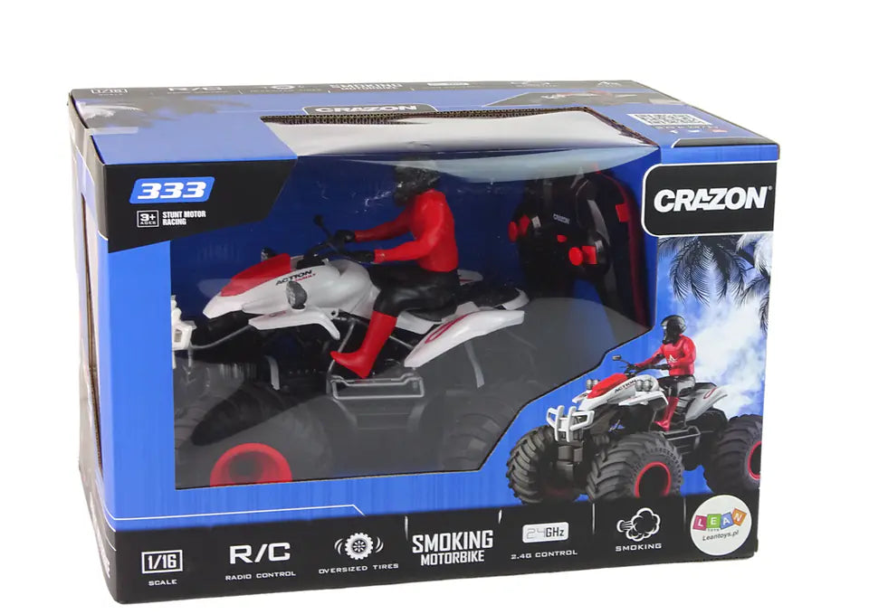 Télécommande quadricoptère RC avec fumée blanche et vapeur d'eau, télécommande 2,4 GHz