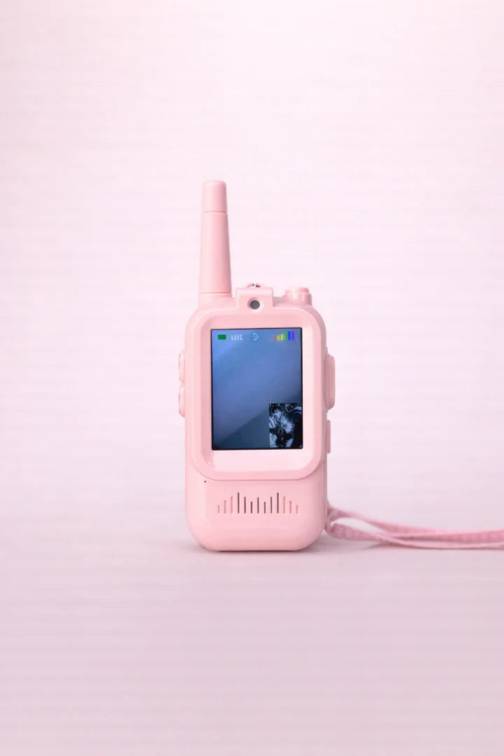 Ensemble de talkies-walkies vidéo pour enfants avec écran – Jouet de communication bidirectionnelle rechargeable pour enfants | Conversation vocale  (lot de 2)