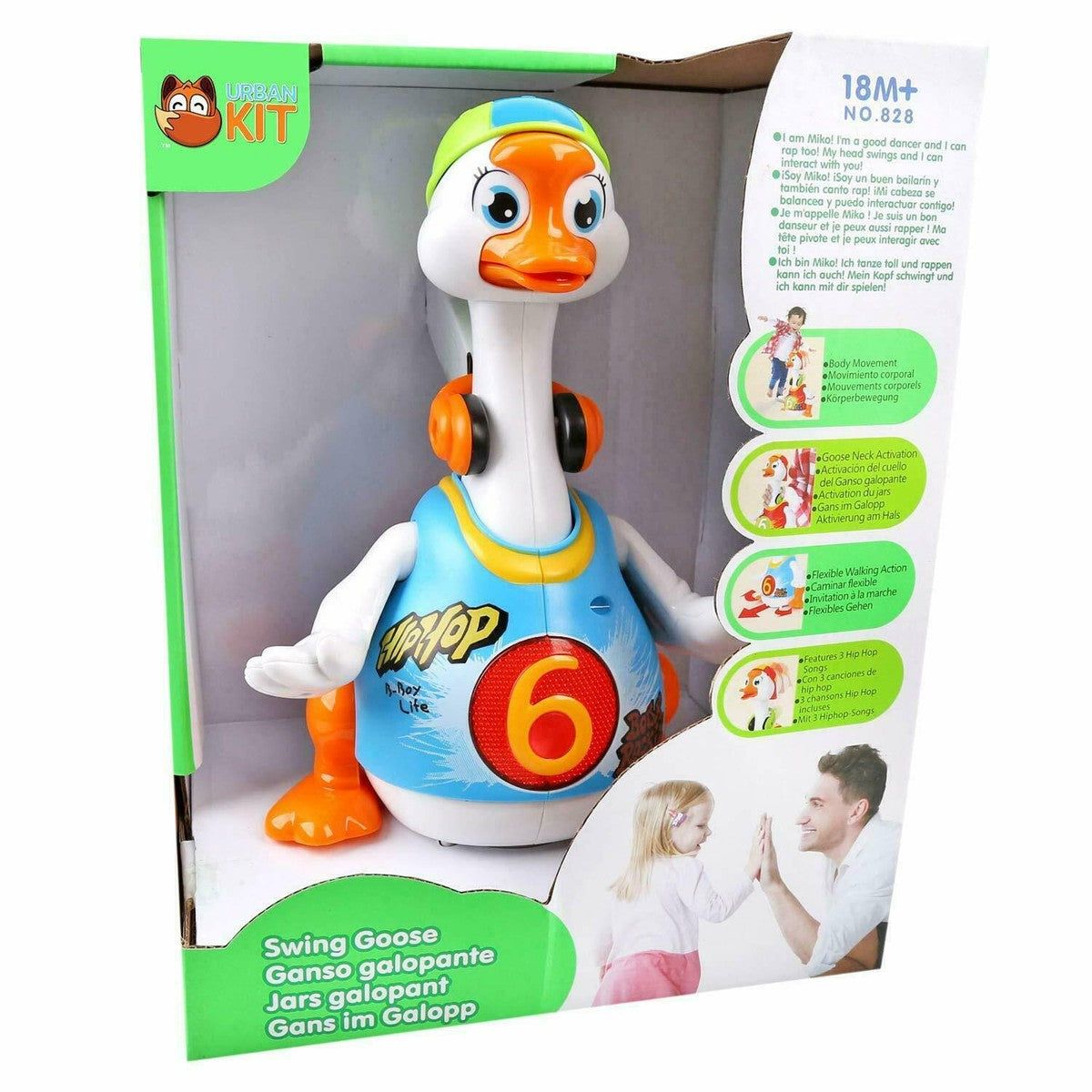 Canard musical en peluche de la marque HOLA