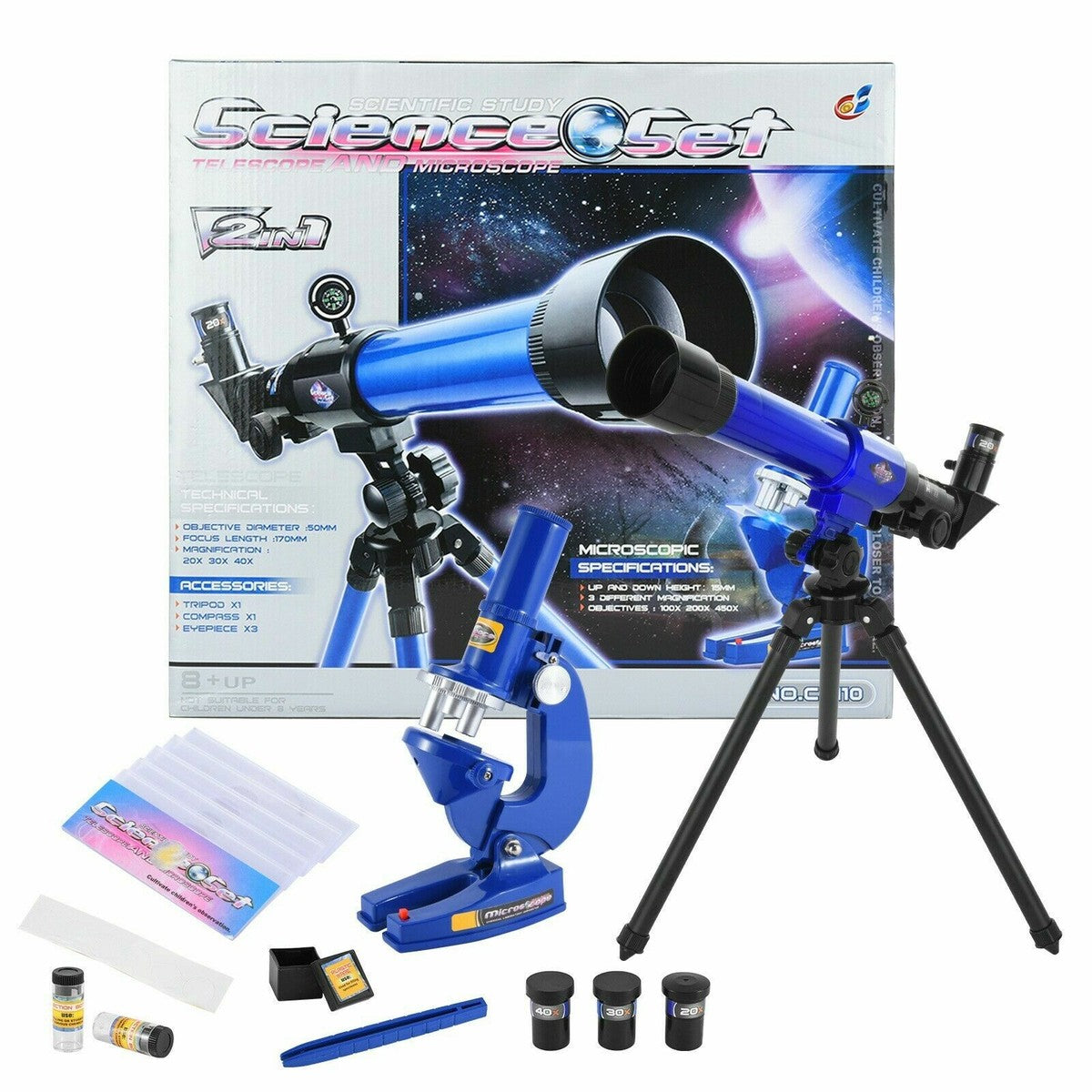 Coffret Science Télescope & Microscope dès 8 Ans