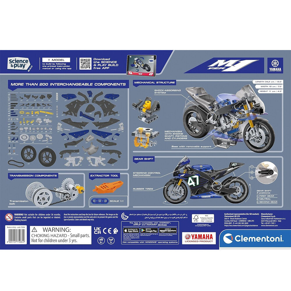 Clementoni Science & Play Mechanics Yamaha M1 construction kit