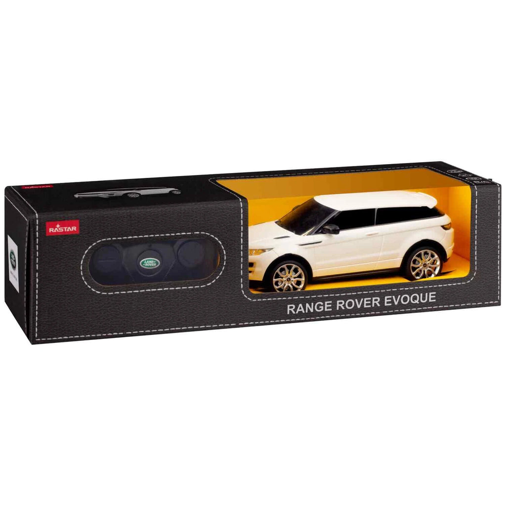 Voiture miniature Range Rover Evoque télécommandée Rastar à l'échelle 1:14 ou 1:24.