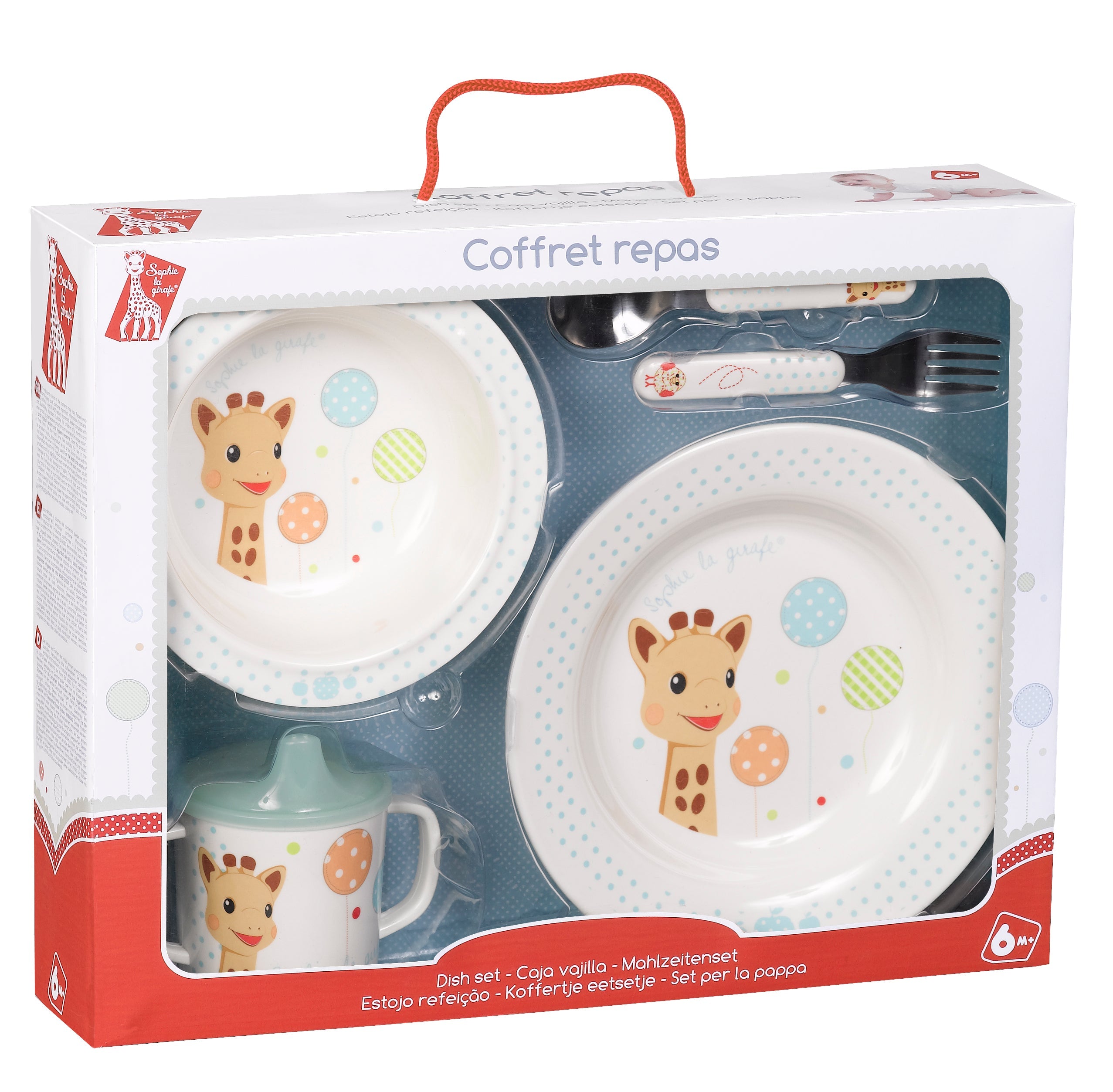 Coffret Repas Sophie la Girafe – Version Ballons