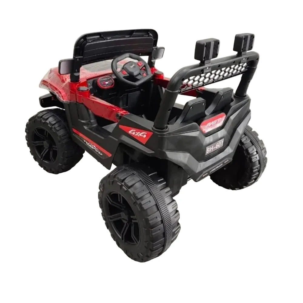 Jeep Électrique Enfant Style Toyota 4x4 avec LED – De 1 à 5 Ans - Rouge