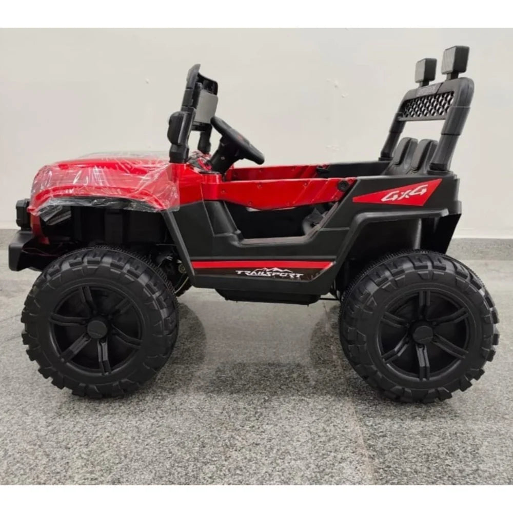 Jeep Électrique Enfant Style Toyota 4x4 avec LED – De 1 à 5 Ans - Rouge