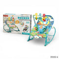 Tiibaby Infant-to-Toddler Rocker in a green, colorful design.