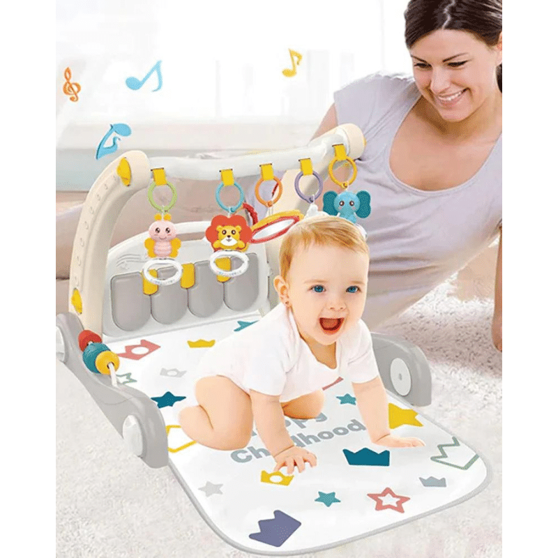 Tapis d’éveil avec un piano & Trotteur 2en1 – Huanger