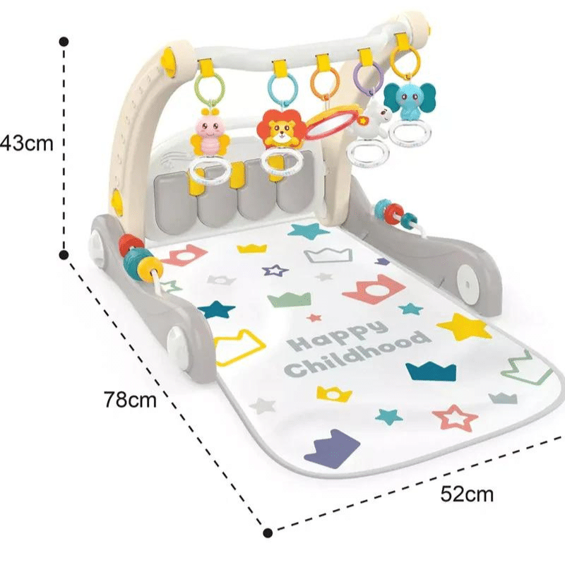 Tapis d’éveil avec un piano & Trotteur 2en1 – Huanger